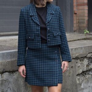 Frugal Chic Blazer And Skirt Matching Set